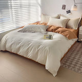 Popxstar  Luxury Bedding Duvet Cover Set 400 TC Egyptian Cotton 1pc Quilt Cover and 2pc Pillowcase Soft Durable Comforter Cover All Season