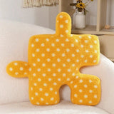 Popxstar Blacket White Irregular Jigsaw Seat Cushion Chair Soft Back Cushion Home Decor Throw Pillow Comfortable Teddy Velvet Cushions