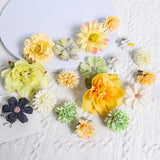 Popxstar Multicolor Mixed Artificial Flowers Silk Rose Fake Flowers for Home Decor Wedding Decoration DIY Craft Garland Bouquet Accessory