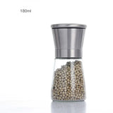 Popxstar  Black Pepper Grinder 304 Stainless Steel Manual Spice Grinder Medium Solid Particles Grindor Household Seasoning Bottle Gadget