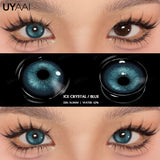 Popxstar  1 Pair Cosplay White Colored Contact Lenses Black Lenses Halloween Beauty Makeup Lens Vampire Red Lenses Anime Colorcon