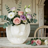 Creative Unique Cowboy Hat Vase Western Style Handmade Ceramic Vase Modern Flower Arrangement Ornaments Tabletop Centerpiece