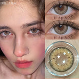 Popxstar  Two pieces Color Contact Lens CompanionFor Eye Use Lenses Green Blue Color Cosmetics Student Accessories Soft Lens Natural Anime