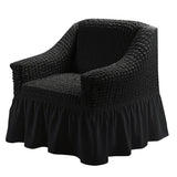 Single Seater Sofa Seater Seersucker Slipcover with Skirt Universal Stretch Sofa Couch Slipcover Easy Fitted Furniture Protector