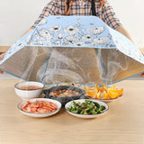 Popxstar  70/80 Cm Household Folding Dining Table Cover Insulation Dish Covers Winter Dust-Proof Insulation Leftover Food Kitchen Supplies