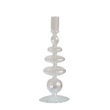Popxstar Glass Candle Holders Nordic Decor Taper Candle Holder Candlesticks for Home Wedding Room Decoration Party Vase Home Decor