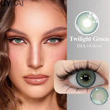 NEW Contact Lens Makeup Green Lens Cosmetic Eye Color Lenses Woman Accesories Natural Brown Eyes Contacts With Big Pupil