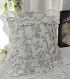 1 Piece Decorative Pillowcases Ruffle Design Pillow Cover Rustic Lace Pillowcase Bed Princess Throw Pillow Case