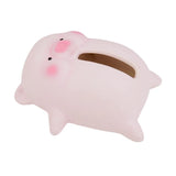 Cute Lying Pig Ceramic Tissue Box Reusable Decorative Ceramic Pig Tissue Box Ornament Household Paper Storage Box