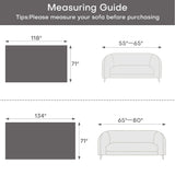 Popxstar Sofa Covers Soft Washable Couch Covers for Sofa Furniture Protector Herringbone Pattern Sofa Cover with Tassel