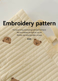 Popxstar INS Cute Baby Diaper Storage Bag Baby Supplies Toys Clothes Storage Bag Cotton Embroidery Multifunctional Mommy Storage Basket