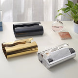 Popxstar  Stainless Steel Tissue Box Living Room Desktop Napkin Holder Table Decoration Tissue Case Storage Box  Kitchens Accessories