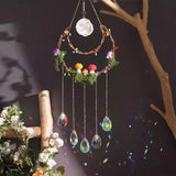 Colorful mushroom Dreamy Crystal Sun Catcher wall decoration pendant Dream catcher bedroom living room balcony Sunshine Catcher