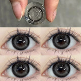 2pcs Yearly Contact Lenses Prescription Myopic Glasses on the Eye Using Lenses Comic Eye Black Natural Lenses Fast Shipping