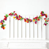 Popxstar  Artificial Tulip Garland Fake Flowers Spring Home Decor Wedding Party Hanging Vine Floral Wreath Silk Flower Wall Arrangement