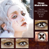 Two pieces Japanese Anime Character Lenses Cosplay Color Contact Lenses Student Anime Accessories with Eye Contact Big Eyes Lens