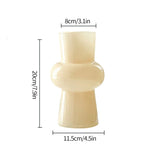 Popxstar Glass Flower Vase Creative Vase Decorative Hydroponic Flower Container Nordic Style Flower Vases Desktop Flower Bottle Decor
