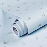 Popxstar Wallpaper Self-adhesive Moisture-proof Pastoral Flower Living Room Bedroom Waterproof Erasable Wall Sticker Home Decoration