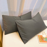 Popxstar Gray Pillows Cover 2pcs Pillowcase 48x74cm Cushion Cover Rectangle Pillowslip for Home funda almohada Simple Style Pillow Case