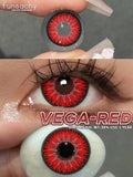 Popxstar  Red Cosplay Colored Contact Lenses for Halloween Vampire Cosplay Red Lenses Eye Contacts Anime Accessories Lens Contact
