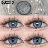 Popxstar  1Pair Yearly Contact Lenses Colorld Lenses With diopters Beauty Pupil Grey High Quality Lenses Brown Makeup Fast Shipping