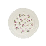 Popxstar  Ceramic Plate Household 8 Inch Flat Plate French Vintage Western Dish Flower Floret Porcelain China Tableware Baking