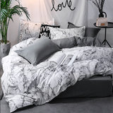 Popxstar  3pcs Duvet Cover Set with Pillow Case Double Comforter Bedding Set Quilt Cover Queen/King Couple or Single Bed