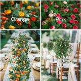Popxstar  Realistic Artificial Rose Vine for Home, Wedding, Party,Artificial Outdoor Flowers,Hanging Artificial Flower,Flower Wall