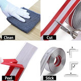 Popxstar 5M Self Adhesive Wall Stickers Baby safety tape Furniture Edge Guard Strip pvc corner 90 degree angle trim wall edge protector