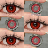 Popxstar  2PCS Halloween Myopia Contact Lenses Cosplay Colored Contact Lenses Prescription Lens Natural Pupils Eye Color Lenses