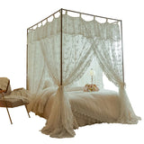 New Summer 2 Layers Mosquito Net for Home Decor with Bracket Princess Palace Bed Curtain Tent for Girls Room