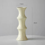 Creative bamboo joint ceramic vase hydroponics dried flowers flower arrangement desktop ornament home office decoration