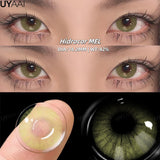 Popxstar 2025 New Fashion Color Contact Lenses for Eyes Green Colorful Makeup High level of comfort Yearly 2pcs/pair