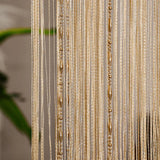 100x200cm Beaded Fringe Curtain Doorway Divider for Living Room Wedding Party Decor DIY Handmade Tassel Curtain