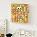 Storage Box 8 Layers Large Space Display Cabinet Hanging Wall Mounted Acrylic Transparent Lid Dolls Showing Box