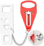 Popxstar 1pc portable travel safety door lock, suitable for travelers and families, universal sleep safety portable travel door lock
