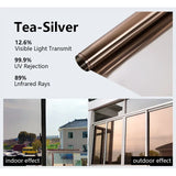 Popxstar Window Film Privacy vinyl glass window One Way Daytime Privacy Static Cling Blocking Anti UV Reflective  adhesive vinyl for car