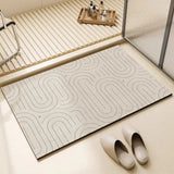 Popxstar Bathroom Carpet Toilet Foot Mats Absorbent Bathroom Mat Diatom Mud Floor Mat Non-Slip Bath Rug Toilet Doormat Quick Drying Rugs