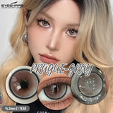 1Pair Natural Colored Contacts Lenses Gray Eye Contacts  Soft Brown Eyes Lenses Yearly Korean Pink/Purplr Beauty Pupils