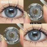 Popxstar  1Pair Soft Contact Lenses Grey Lenses Blue Eye Diameter 14.5mm  14.2mm 14.0mm Grey Lens Myopia Degree Beautiful Pupil