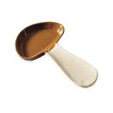 Ceramic Mushroom Spoon Rest Heat Resistant High Temperature Resistant Snack Dessert Plate Exquisite Cute Mushroom Shaped