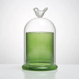 Popxstar Aromatherapy Candle Cup with Cover, Borosilicate Glass, Table Decoration, Glass Storage Bottle, Beautiful Home Decoration