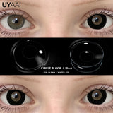 Popxstar  Cosplay Contact Lenses Makeup Colored Pupils Cosmetics Black Lenses Halloween Green Contact Lenses  White Pupils Red lens