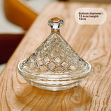 Popxstar  Coffee shop tasting plate, commercial cake display plate with lid, glass tasting dessert, creative bread, glass cover