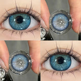 1pair Color Contact Lenses for Eyes Blue Purple with diopters Beauty Natural Pupils New Style Lens Contacts Fast Shipping