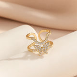 popxstar High-ned Hot-selling Zircon Open Nail Art Wearable Nail for Women Niche Design Sense Light Luxury High-end Decoration