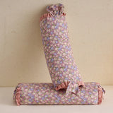 Popxstar  1Pc Floral Ruffles Yoga Cervical Pillow Pure Cotton Buckwheat Pillow Health Care Stick Pillow Cervical Physiotherapy Neck Pillow