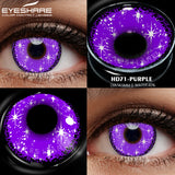 Popxstar  1 Pair yellow cosplay color contact lenses for eyes crazy Halloween cat Eye makeup Role playing Eye cosmetics red lens