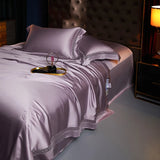 Popxstar  4/6Pcs Hollow Wide Edge Cooling Summer Quilt Soft Silky Lyocell Bamboo Fiber Thin Comforter With Bed Sheet Pillowcases