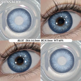 Popxstar  1Pair Colorcon Korean Lenses Color Contact Lenses For Eyes Natural Brown Soft Lens Gray Eye Contacts Makeup Cosmetic